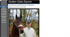 Desktop Screenshot of goldenoaksequine.com